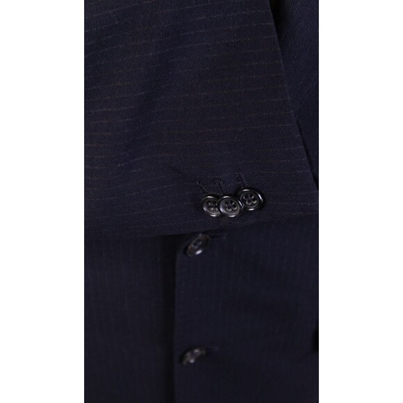 Banana Republic Mens Blazer Blue Striped 100% Wool Suit Jacket Sport Coat 38R - Picture 8 of 13